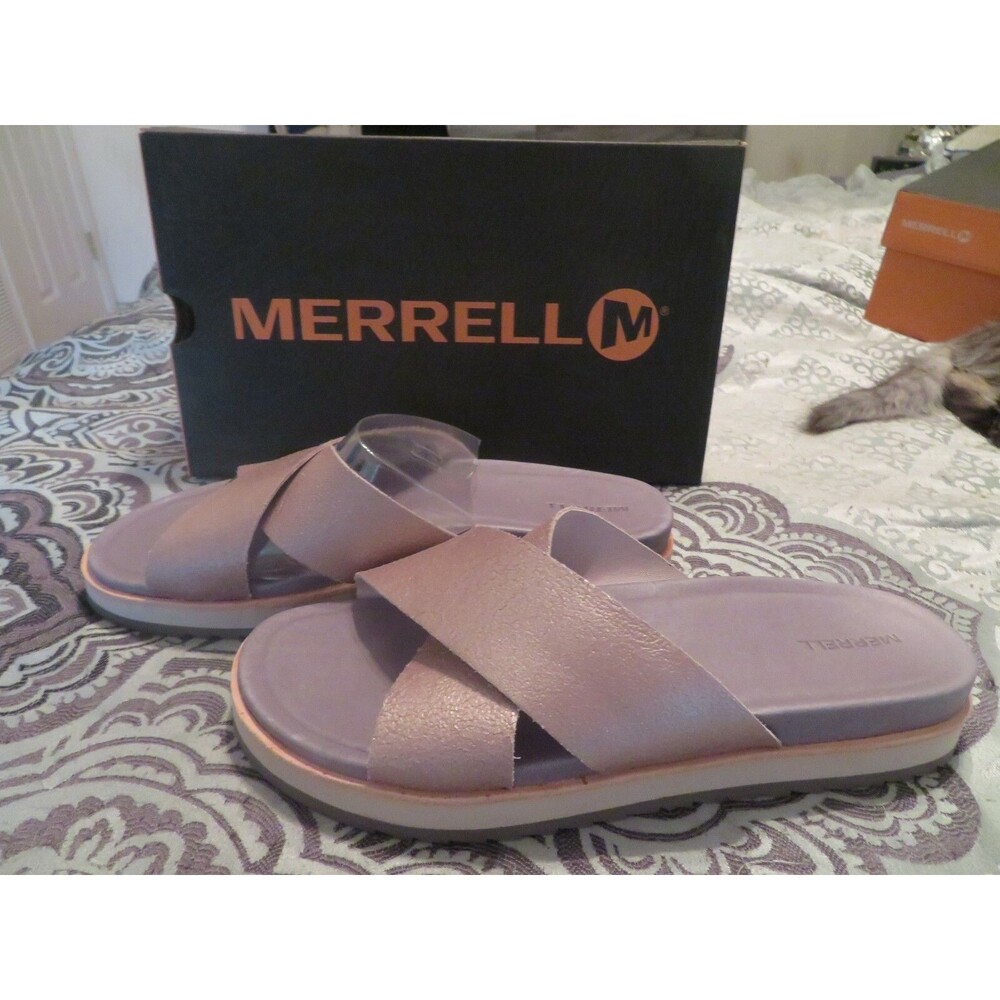 NWT Womens Metallic Merrell Juno Slide Sandals, 11